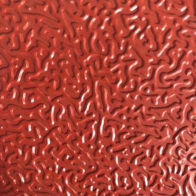 자동차 산업에 사용되는 돋을새김된 알루미늄 빨간색 판 0.50mm*1250mm 알루미늄 장