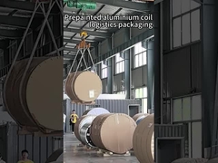 저희의 사전 도색된 알루미늄 코일이 멕시코 고객에게 선적을 위해 포장되고 있습니다.