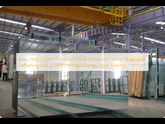 합금 1085 0.4mm 두께 실버 알루미늄 미러 시트, 태양광 패널 제작용 반사율 96% 이상