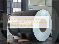 알루미늄 합금 5052 클라드맥스 (1.6mm × 1200mm) 자체 청소 건물 커튼 벽