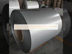 라디에이터 커버용 알루미늄 합금 5052 알루미늄 플레이트(2.0mm, 맞춤형 폭, 은회색 알루마이트 처리)