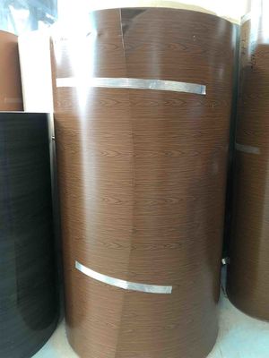 AA3105 H24 24" 610mm 폭 0.019" 0.48mm 간격 PE는 루핑 훈장에 사용되는 알루미늄 손질 코일을 그렸습니다