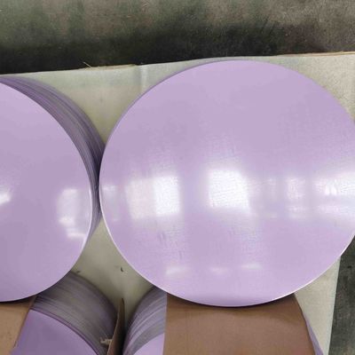 AA1060 H0 0.80mm 두꺼운 칼라 도장 알루미늄 원판 알루미늄 원형 남비 제조를 위한 아름다운 외관