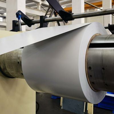 합금 3105 화이트 컬러 22 가이즈 0.65mm 두께 300mm 너비 PE 전 페인트 알루미늄 코일