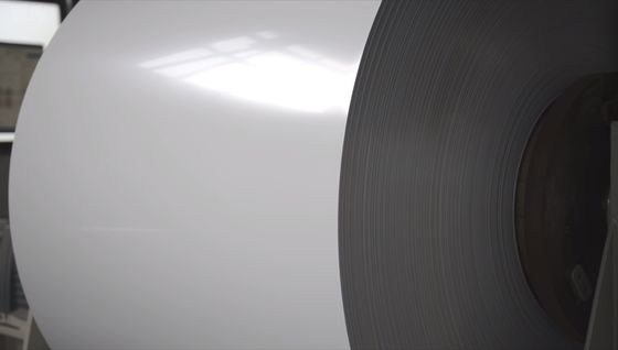 ACP - 알루미늄-플래스틱 복합판 합금1100 H14 0.18mm X 1000mm Ral 9016 컬러 코팅 알루미늄 엽