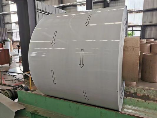 3005 H47 0.4MM 금속 지붕 외관 알루미늄 셔터용 전면 페인트 색상 코팅 알루미늄 코일