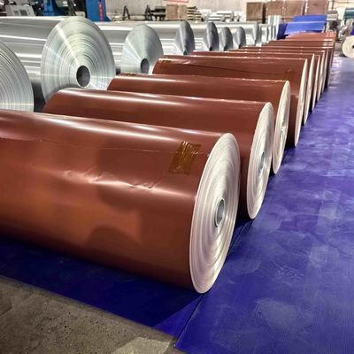 AA1100 등급 색상의 알루미늄 엽지 가이드 0.08mm 지붕 시스템에서 사용