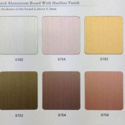 헤어라인 컬러 알루미늄 코일 합금 3003 0.30mm 캐비닛 표면 장식용 사전 도장 알루미늄 시트