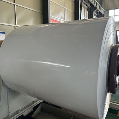 두께 .027 x 11 3/4'' 너비 하이 글로스 화이트 알루미늄 코일, 5'' 물받이 제조용