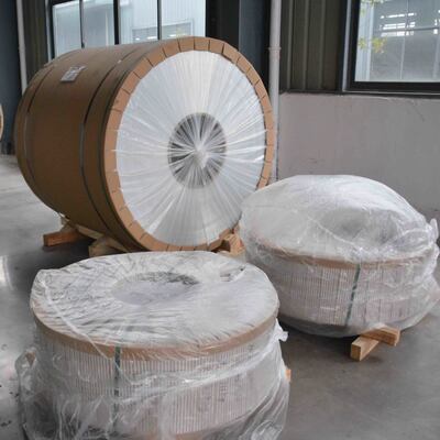 0.027' x 11.75' '15' '우림수 수집 시스템에 대한 화려한 알루미늄 굴레 코일 흰 폴리에스터 코팅